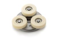 Planetary gear for rear engine